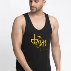 Name : Men Black Mahadev Printed U-neck Apple Cut Sleeveless Gym Vest Fabric : Cotton Sleeve Length : Sleeveless Pattern : Printed Net Quantity (N) : 1 Add on : No Add Ons High quality premium Printed Casual Sleeveless U Neck Apple Cut Gym Vest direct manufacturers. 100% Pure Cotton 175 - 180 GSM Cotton used. Gives you perfect fit, comfort feel and handsome look. Trusted brand online and no compromise on quality.